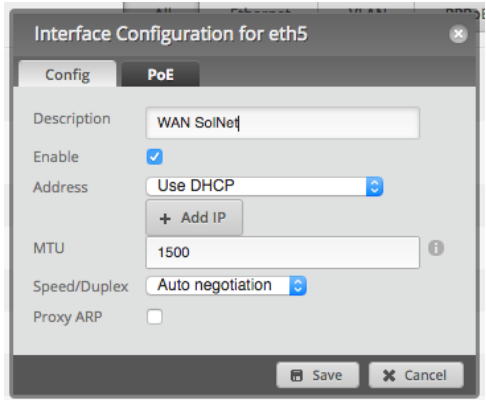 Interface Configuration